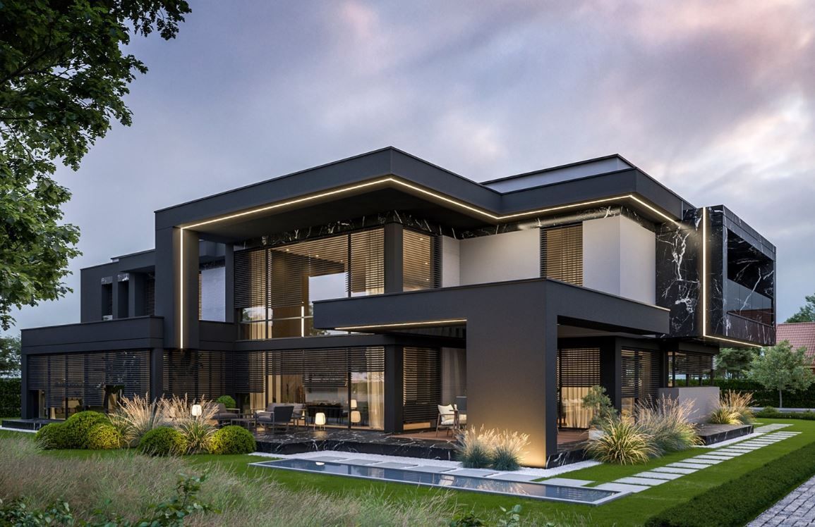 Современный минимальный коттедж